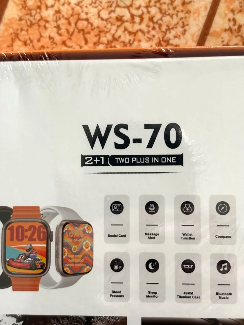 Orange Multi-Functional Smart Watch. NWT.